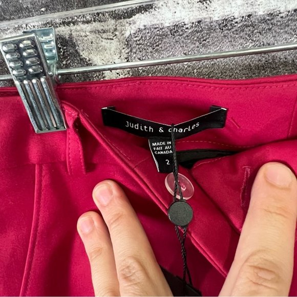 Judith & Charles NWT Rebecca-C Pant - Raspberry - size 2 - Picture 5 of 12